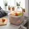 Simplify Storage Tote, 9-21/25 in L x 9-9/20 in W x 9-21/25 in H, White, Metal 30150-WHITE - alternate 7